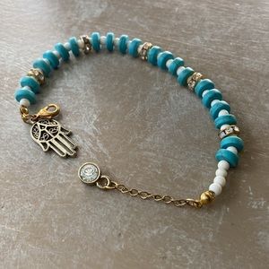 Hamsa Hand beaded bracelet